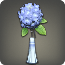 Barrette fleurs d[@SC]hortensia bleues