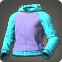 Form-fitting Plain Hooded Tunic