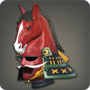 Kabuto cheval rouge vermeil