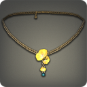 Yellow Sweet Pea Necklace